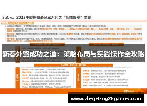 新春外贸成功之道：策略布局与实践操作全攻略